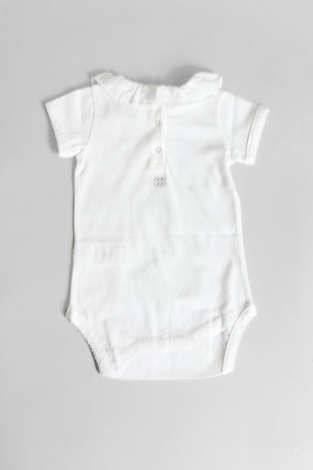 Body Douuod bianco con colletto - Angel Luxury