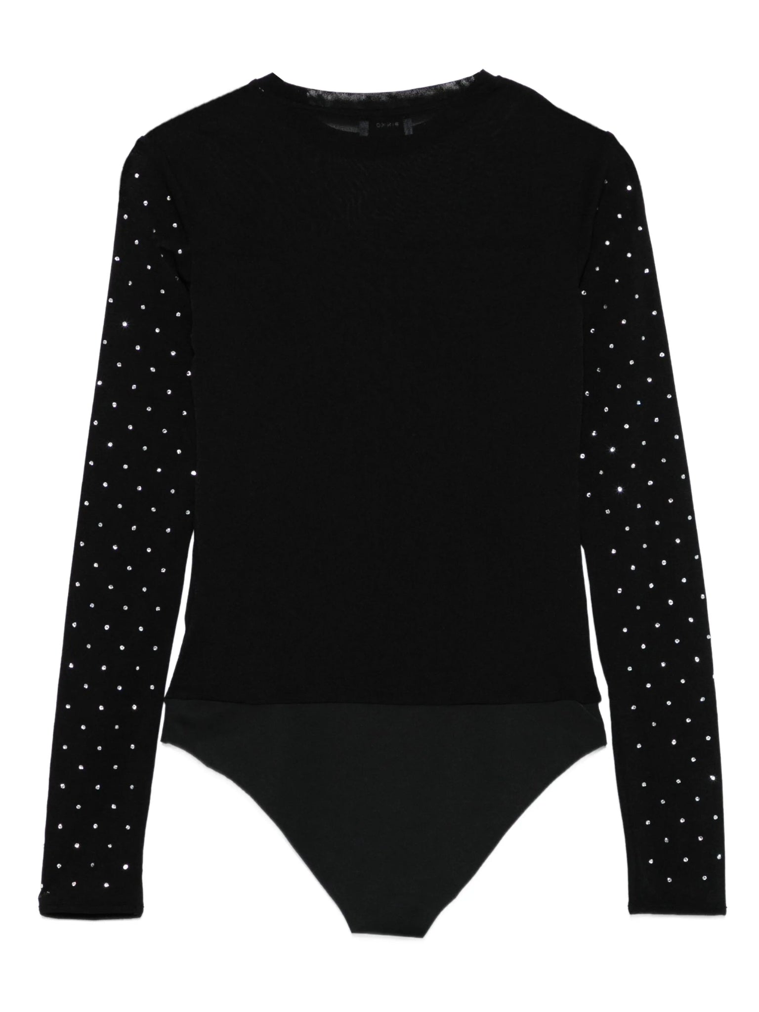 BODY NERO CON STRASS LOGO PINKO - Angel Luxury