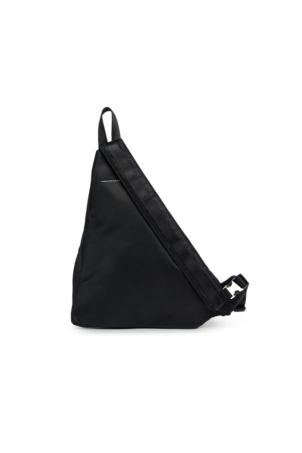BORSA A TRACOLLA GIAPPONESE NERA CON LOGO NUMERICO MM6 - Angel Luxury