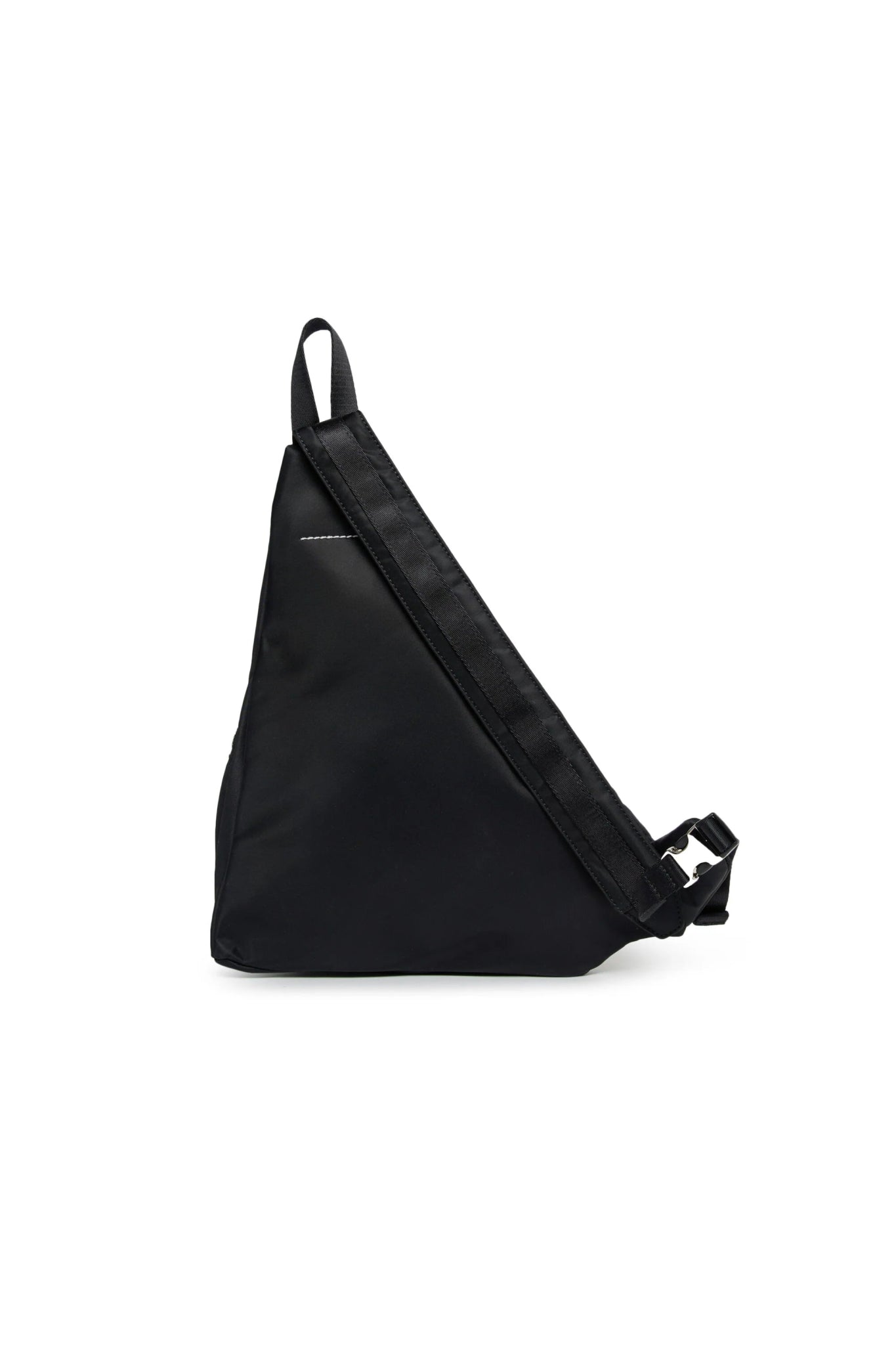 BORSA A TRACOLLA GIAPPONESE NERA CON LOGO NUMERICO MM6 - Angel Luxury