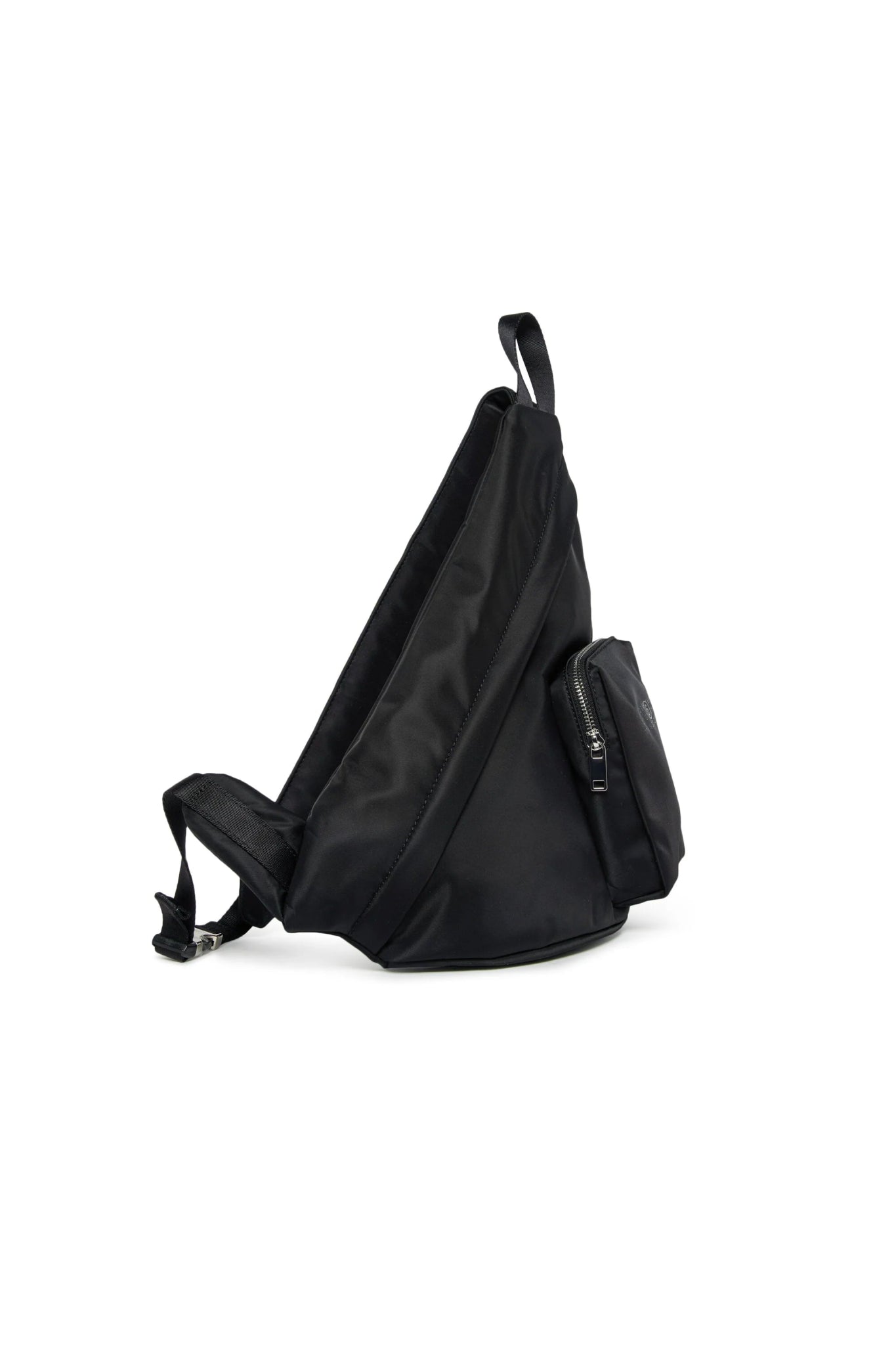 BORSA A TRACOLLA GIAPPONESE NERA CON LOGO NUMERICO MM6 - Angel Luxury
