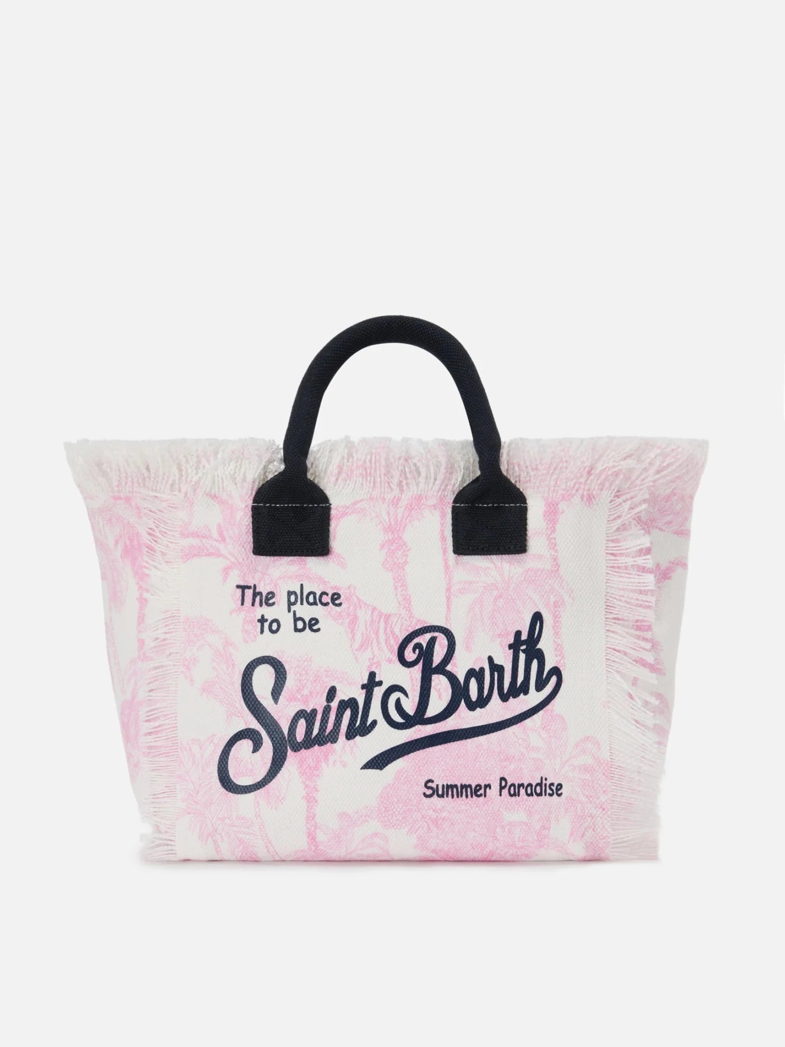 BORSA BIANCA CON FANTASIA ROSA MC2 SAINT BARTH - Angel Luxury