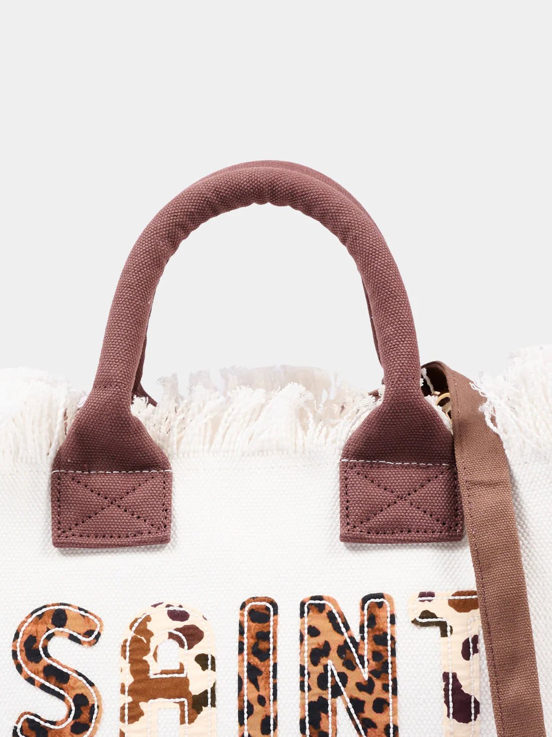 BORSA BIANCA CON LOGO ANIMALIER MC2 SAINT BARTH - Angel Luxury