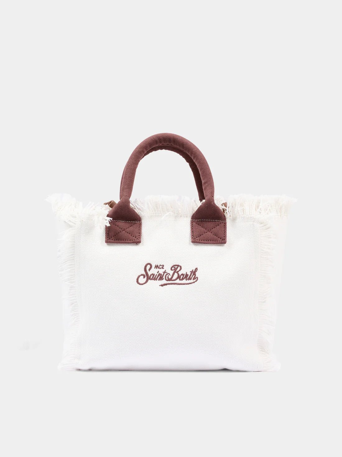 BORSA BIANCA CON LOGO ANIMALIER MC2 SAINT BARTH - Angel Luxury