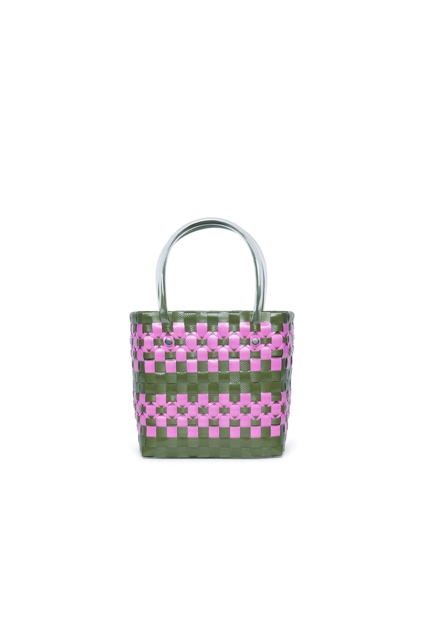 BORSA CHECK BASKET VERDE/VIOLA MARNI - Angel Luxury