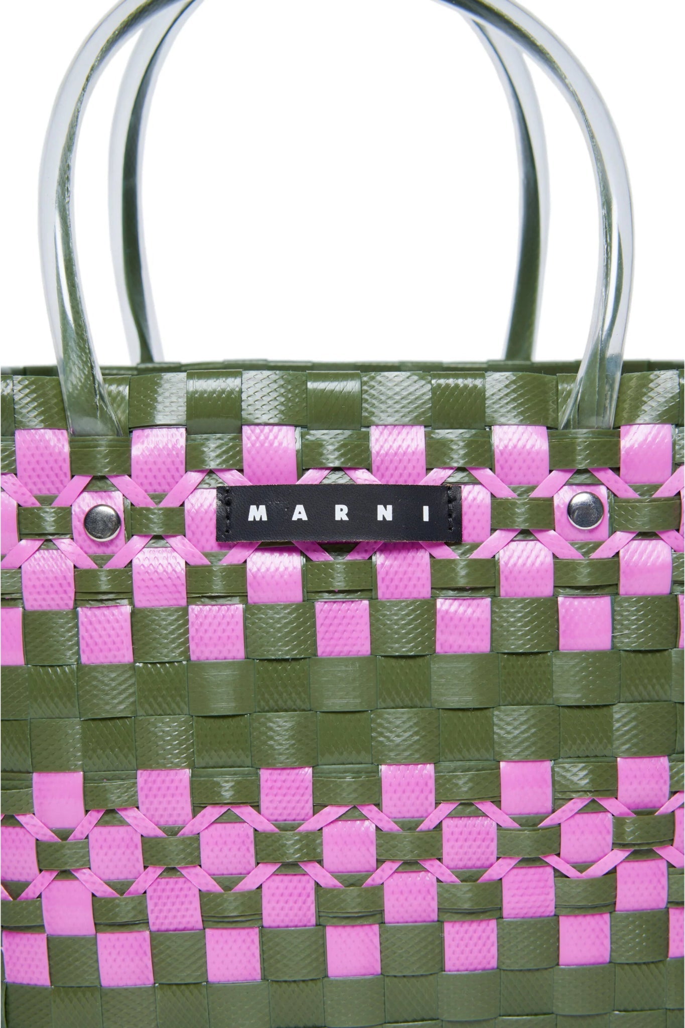 BORSA CHECK BASKET VERDE/VIOLA MARNI - Angel Luxury