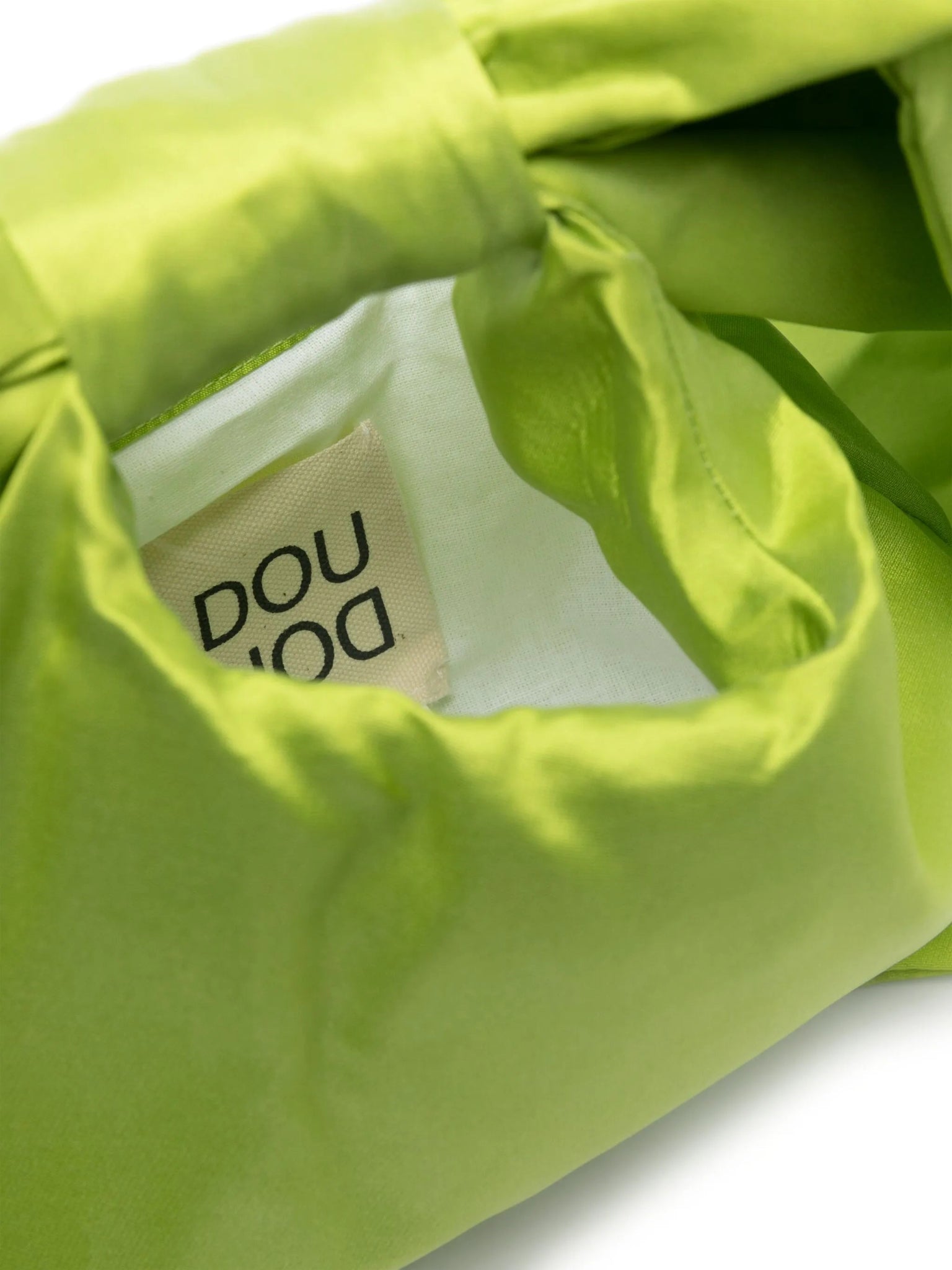 BORSA CON FIOCCO VERDE MELA DOUUOD - Angel Luxury