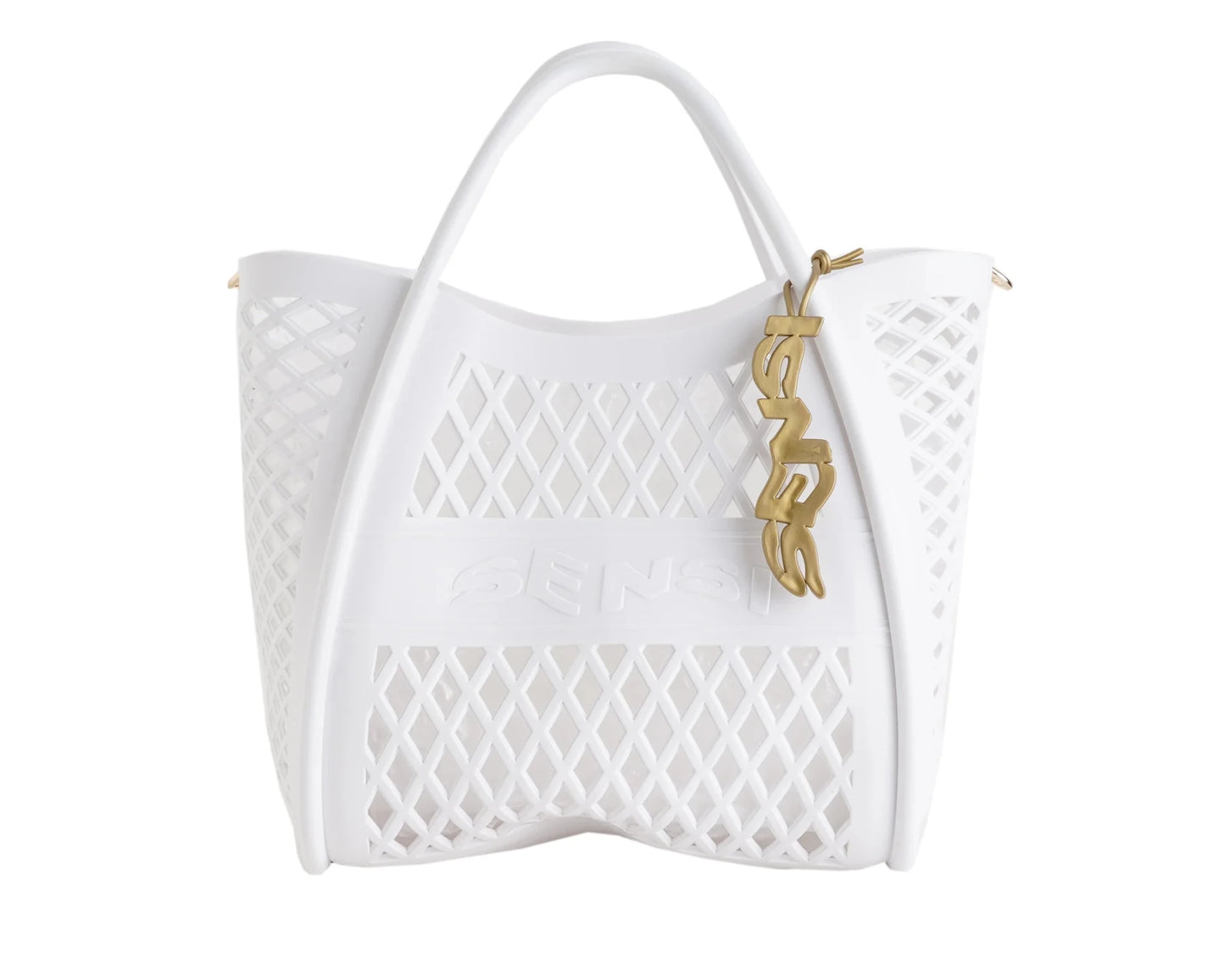 BORSA FLAMINGO BIANCO SENSI - Angel Luxury