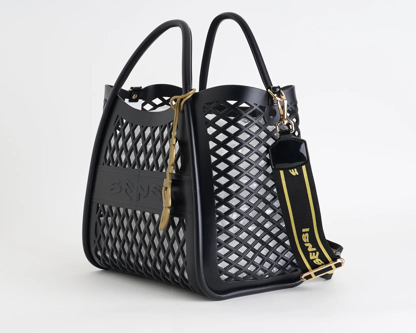 BORSA FLAMINGO NERO SENSI - Angel Luxury