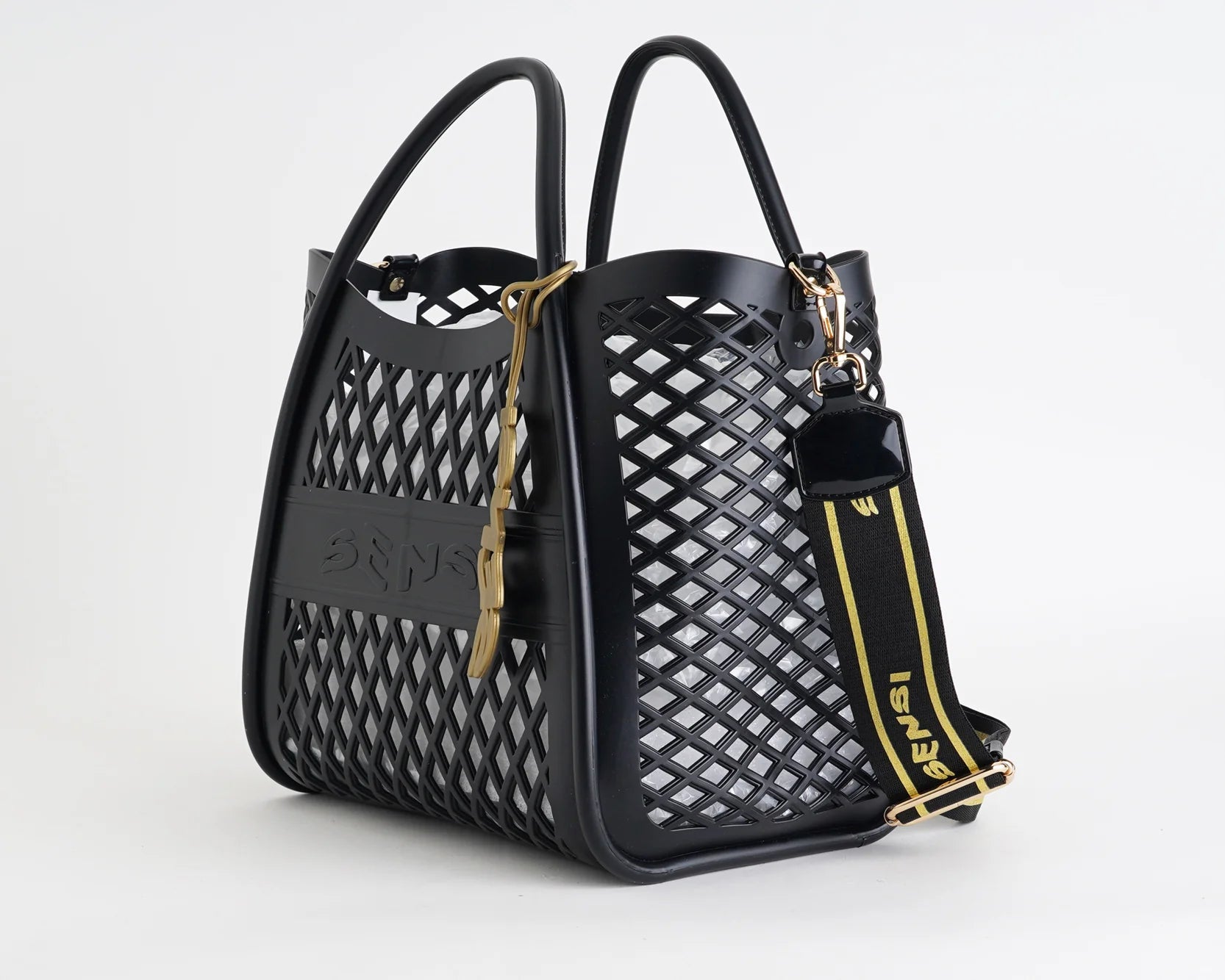 BORSA FLAMINGO NERO SENSI - Angel Luxury