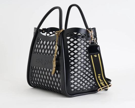 BORSA FLAMINGO NERO SENSI - Angel Luxury
