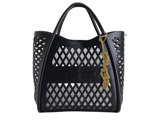 BORSA FLAMINGO NERO SENSI - Angel Luxury
