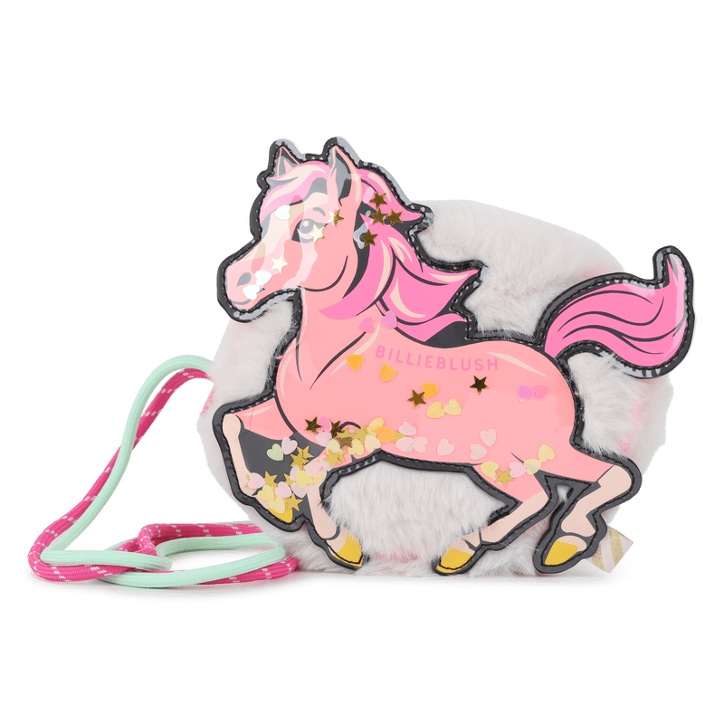 BORSA IN ECOPELLICCI CON FANTASIA DEL CAVALLO ROSA BILLIEBLUSH - Angel Luxury