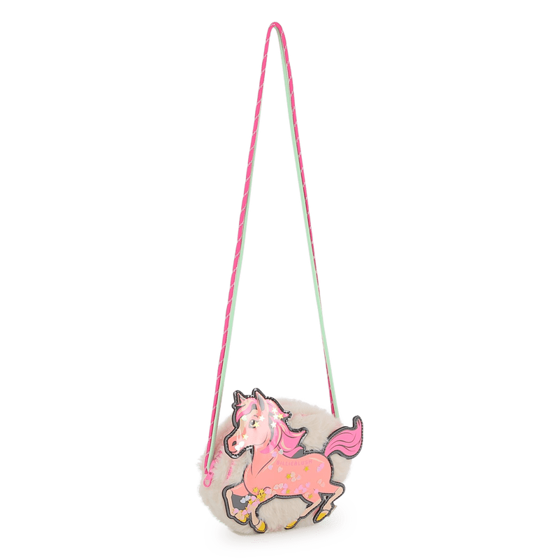 BORSA IN ECOPELLICCI CON FANTASIA DEL CAVALLO ROSA BILLIEBLUSH - Angel Luxury
