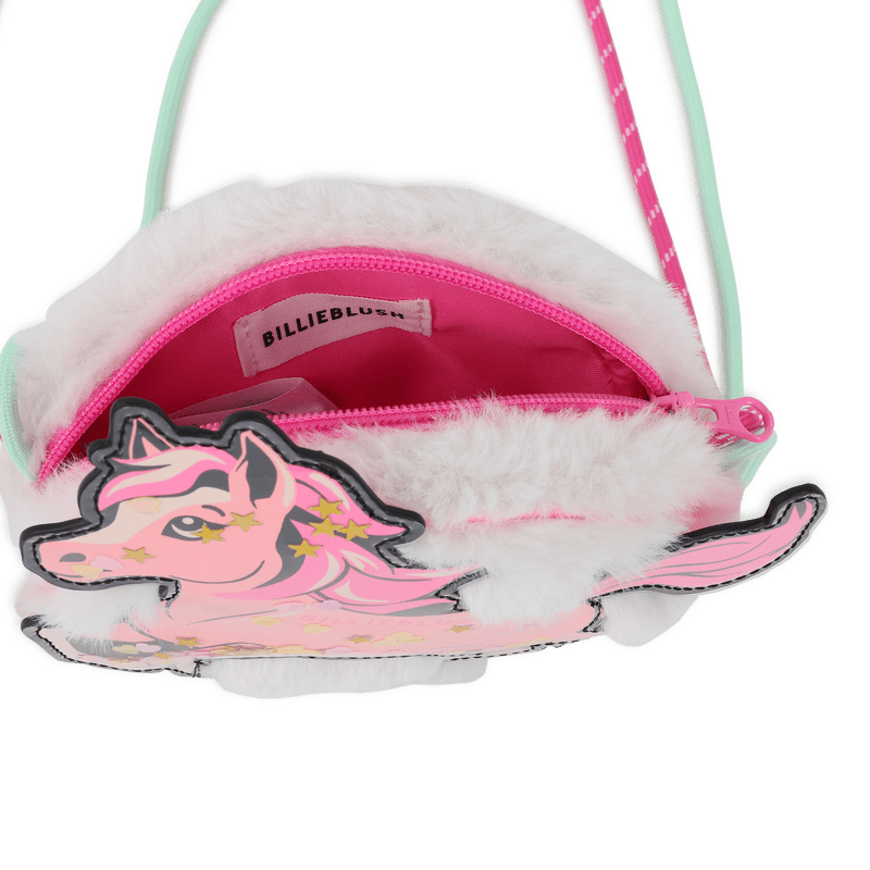 BORSA IN ECOPELLICCI CON FANTASIA DEL CAVALLO ROSA BILLIEBLUSH - Angel Luxury