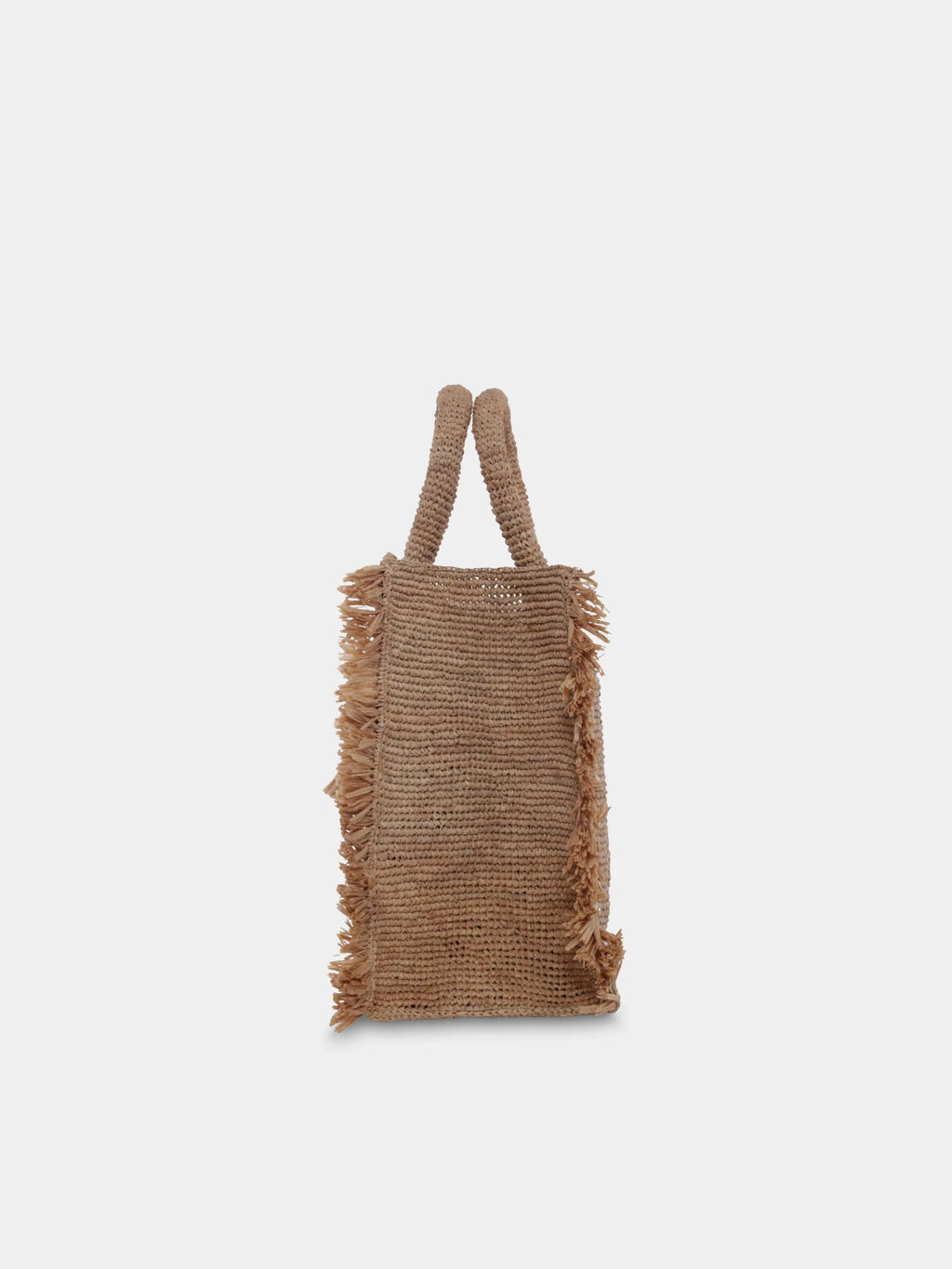 BORSA IN PAGLIA CON FRANGE BEIGE MC2 SAINT BARTH - Angel Luxury