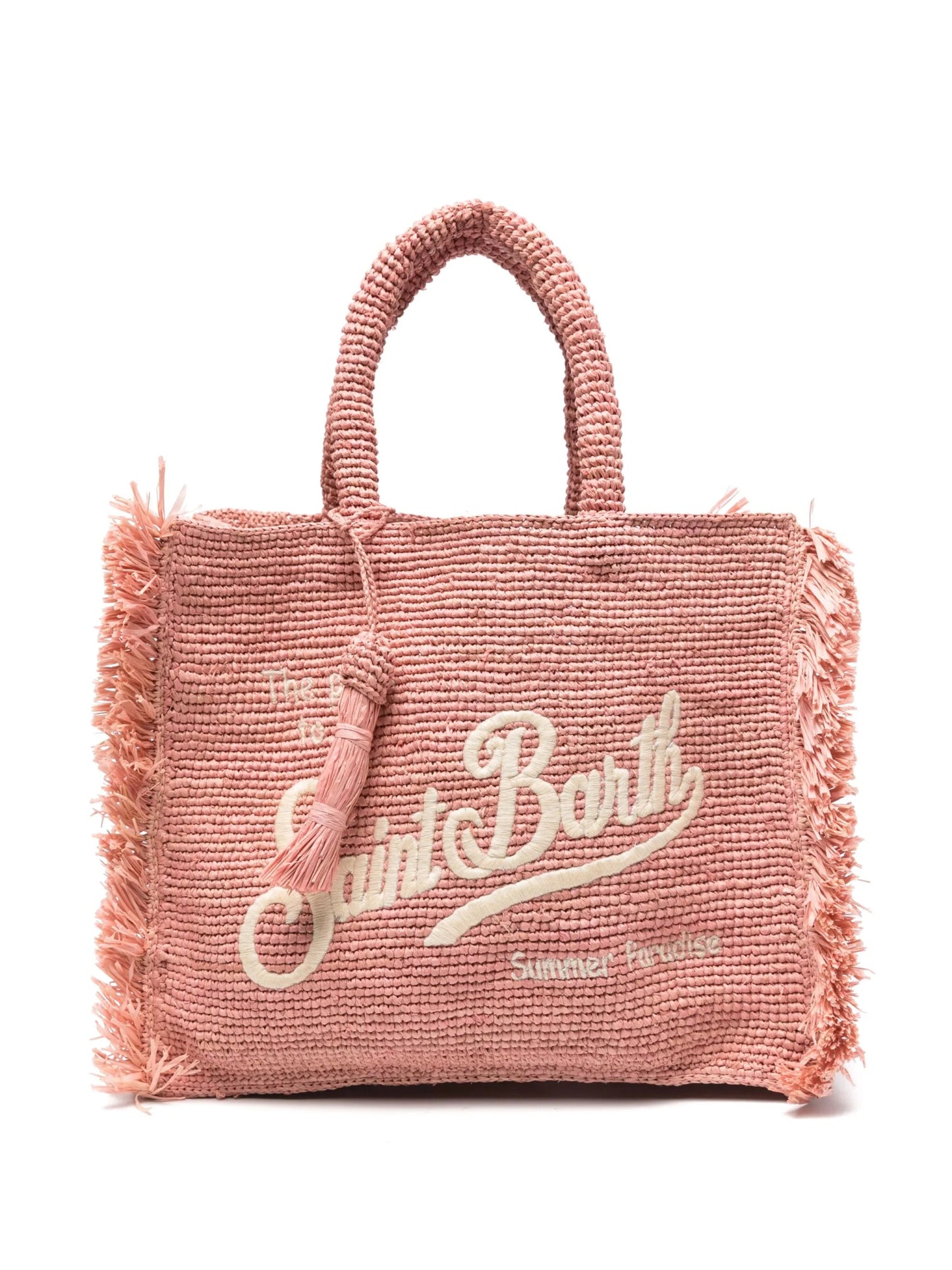 BORSA IN PAGLIA ROSA MC2 SAINT BARTH - Angel Luxury