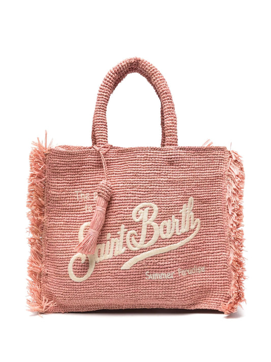 BORSA IN PAGLIA ROSA MC2 SAINT BARTH - Angel Luxury