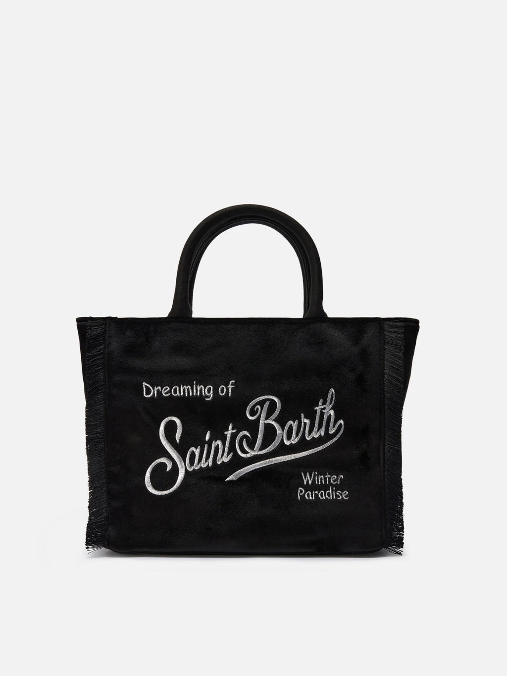 BORSA IN VELLUTO NERA MC2 SAINT BARTH - Angel Luxury