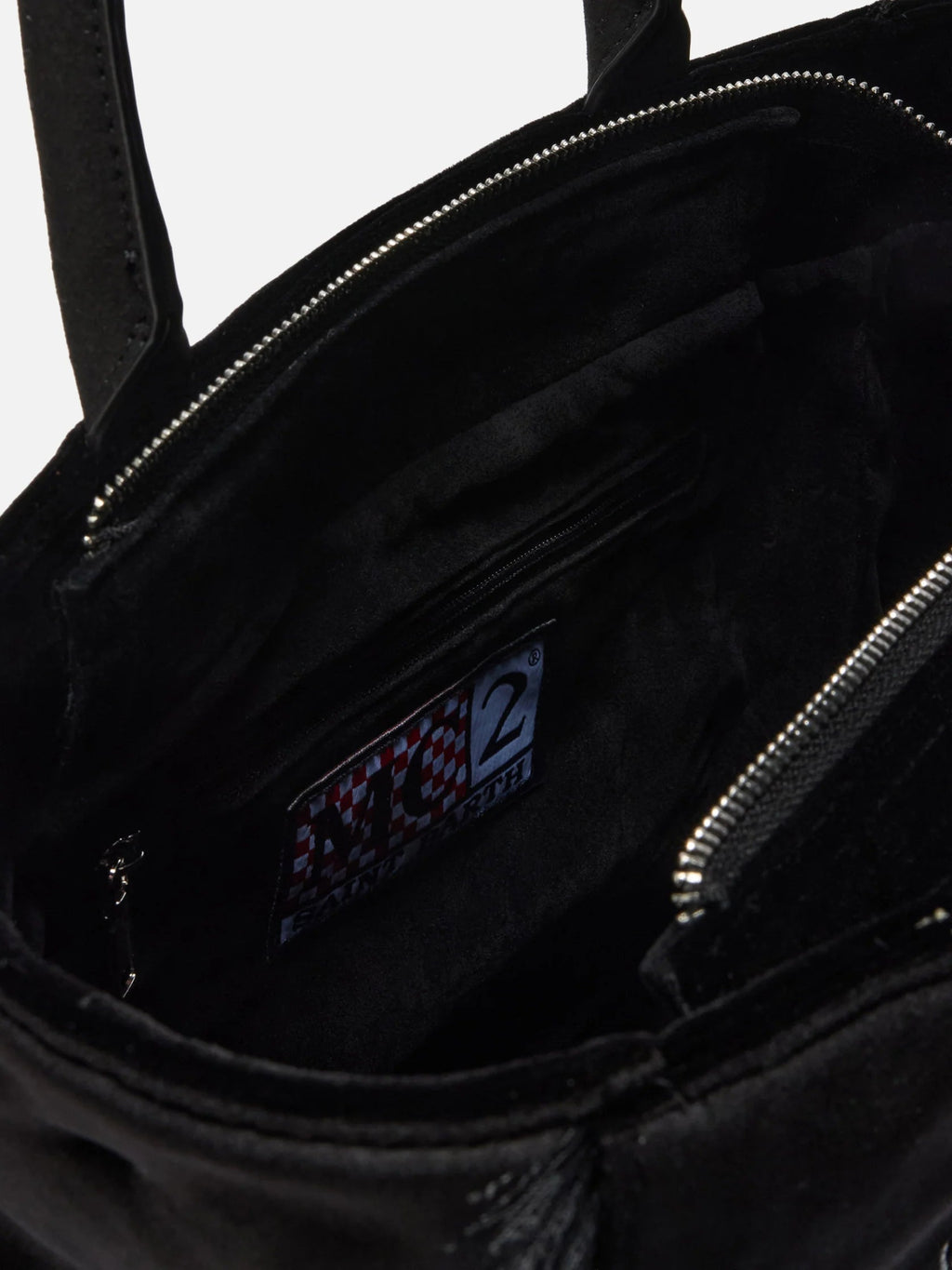 BORSA IN VELLUTO NERA MC2 SAINT BARTH - Angel Luxury