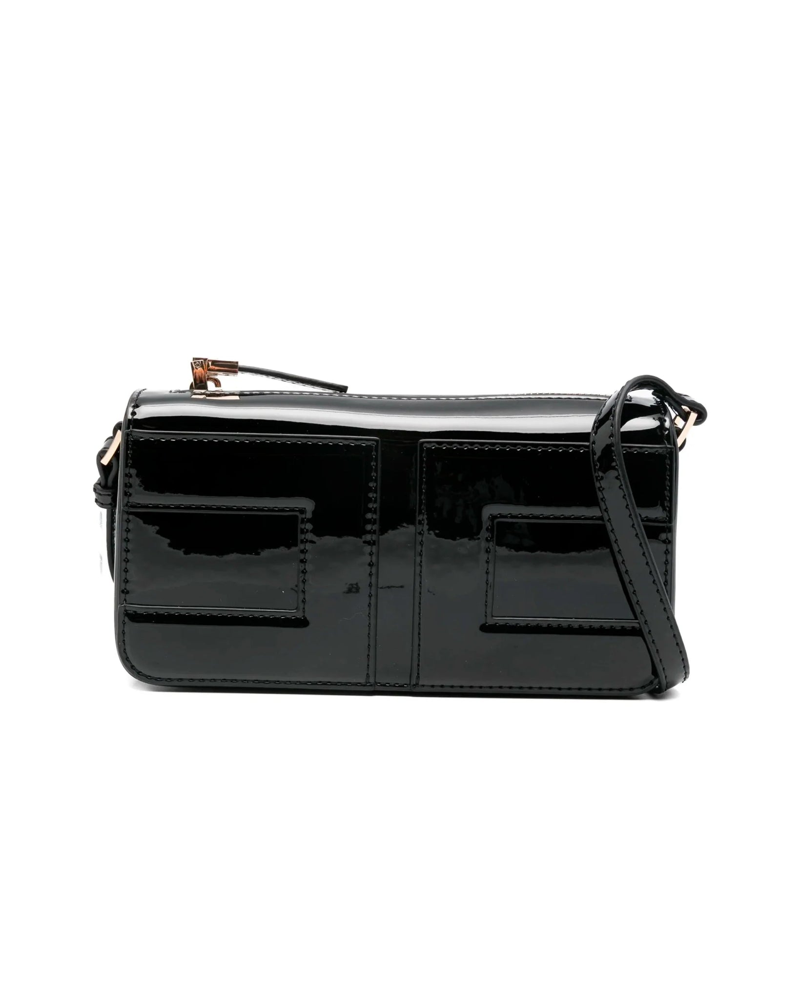 BORSA IN VERNICE NERA ELISABETTA FRANCHI - Angel Luxury