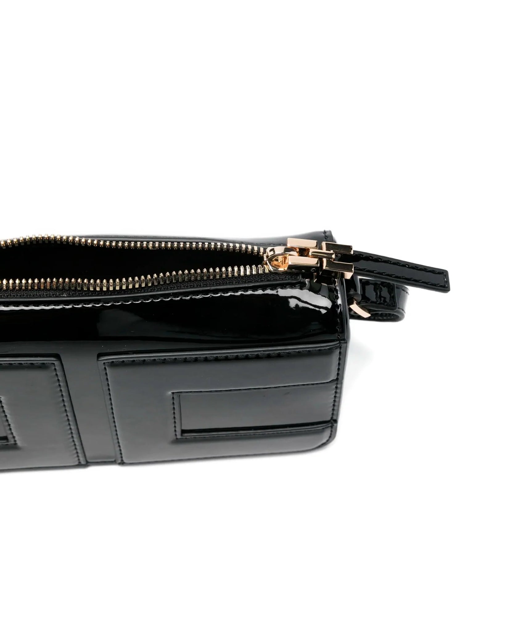 BORSA IN VERNICE NERA ELISABETTA FRANCHI - Angel Luxury