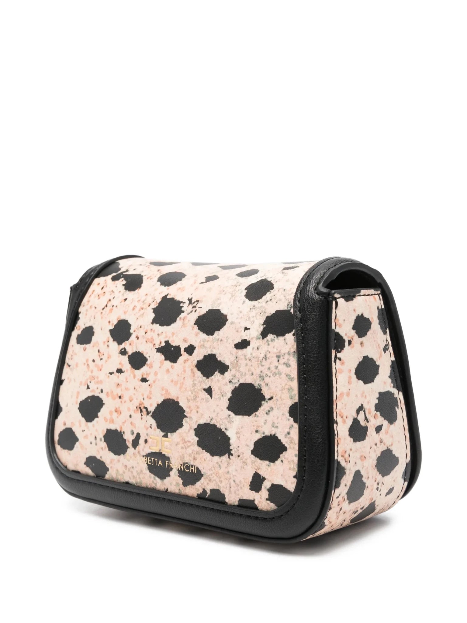 BORSA MACULATA BEIGE - NERO ELISABETTA FRANCHI - Angel Luxury