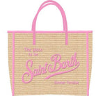 BORSA MINI IN PAGLIA ROSA MC2 SAINT BARTH - Angel Luxury