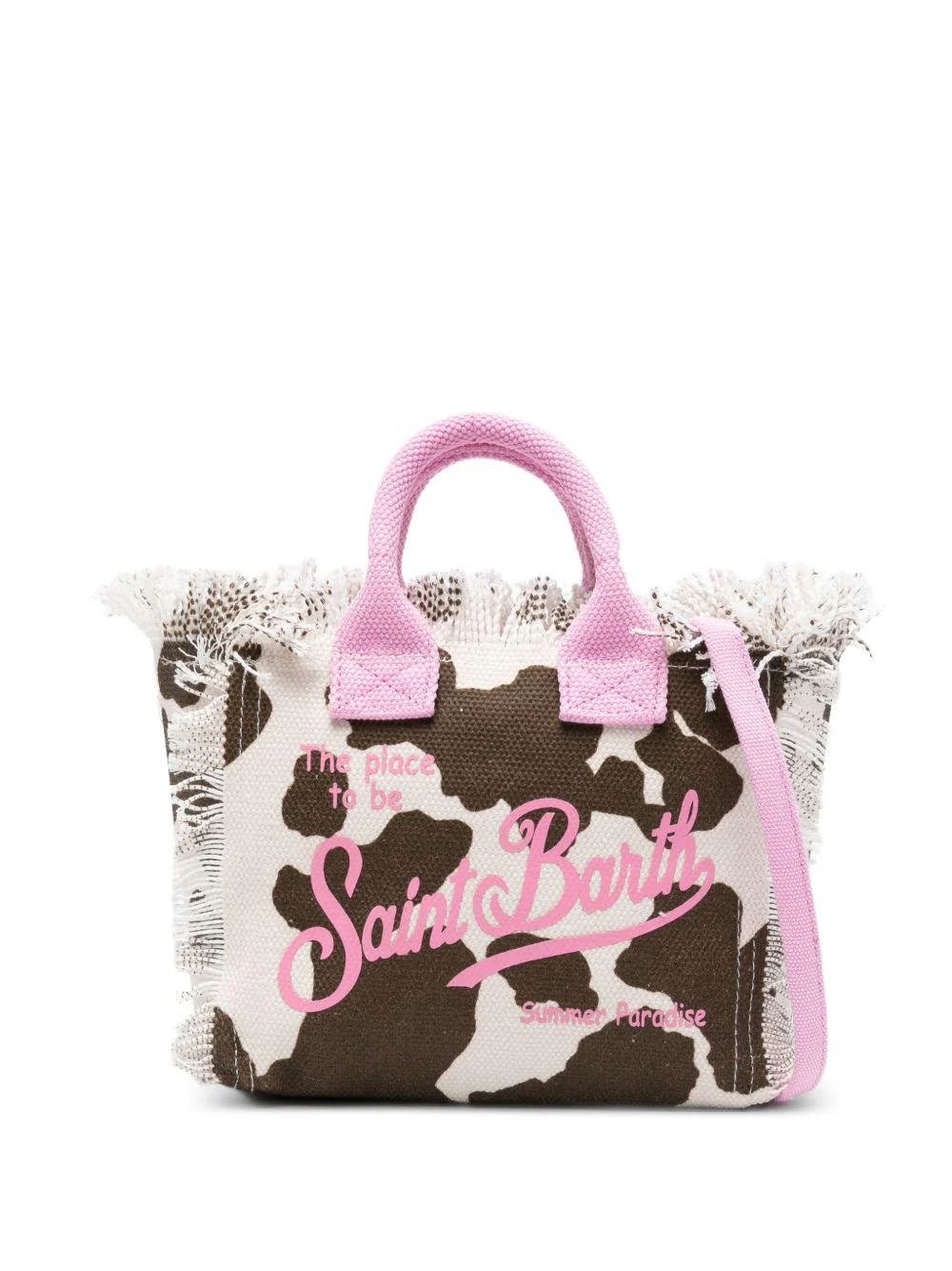 BORSA MUCCATA CON LOGO ROSA MC2 SAINT BARTH - Angel Luxury