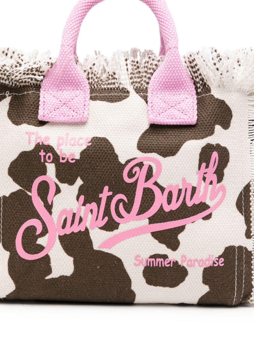 BORSA MUCCATA CON LOGO ROSA MC2 SAINT BARTH - Angel Luxury