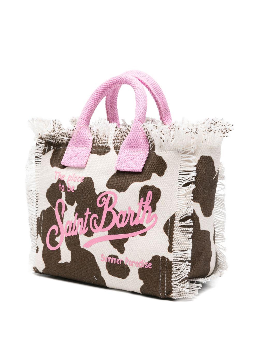 BORSA MUCCATA CON LOGO ROSA MC2 SAINT BARTH - Angel Luxury