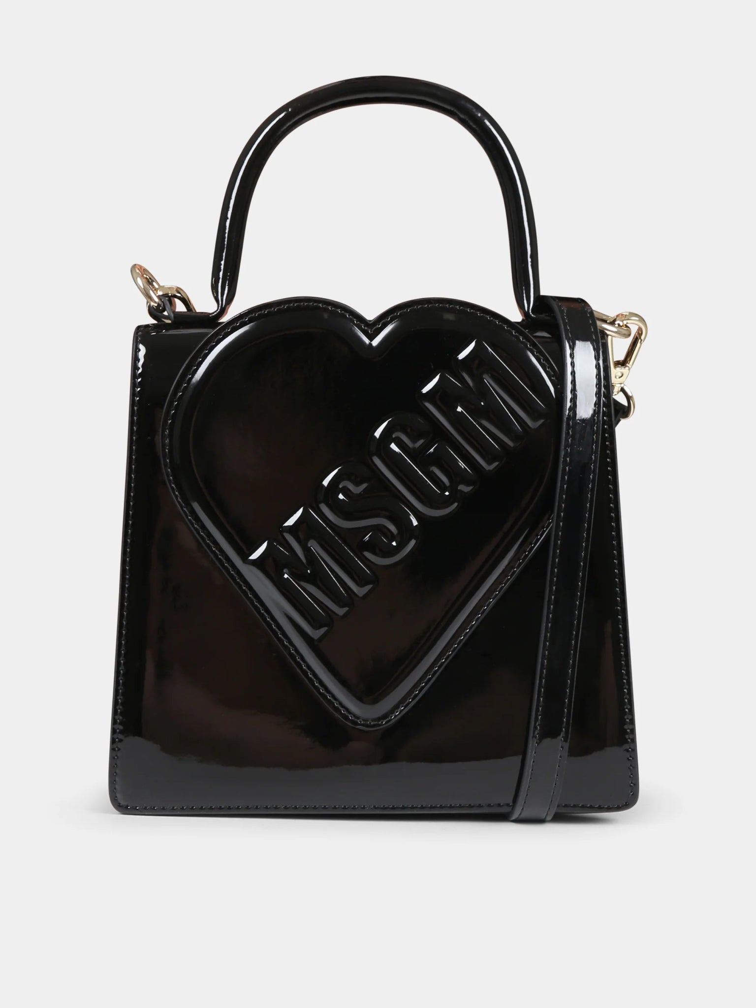 BORSA NERA CON CUORE MSGM - Angel Luxury