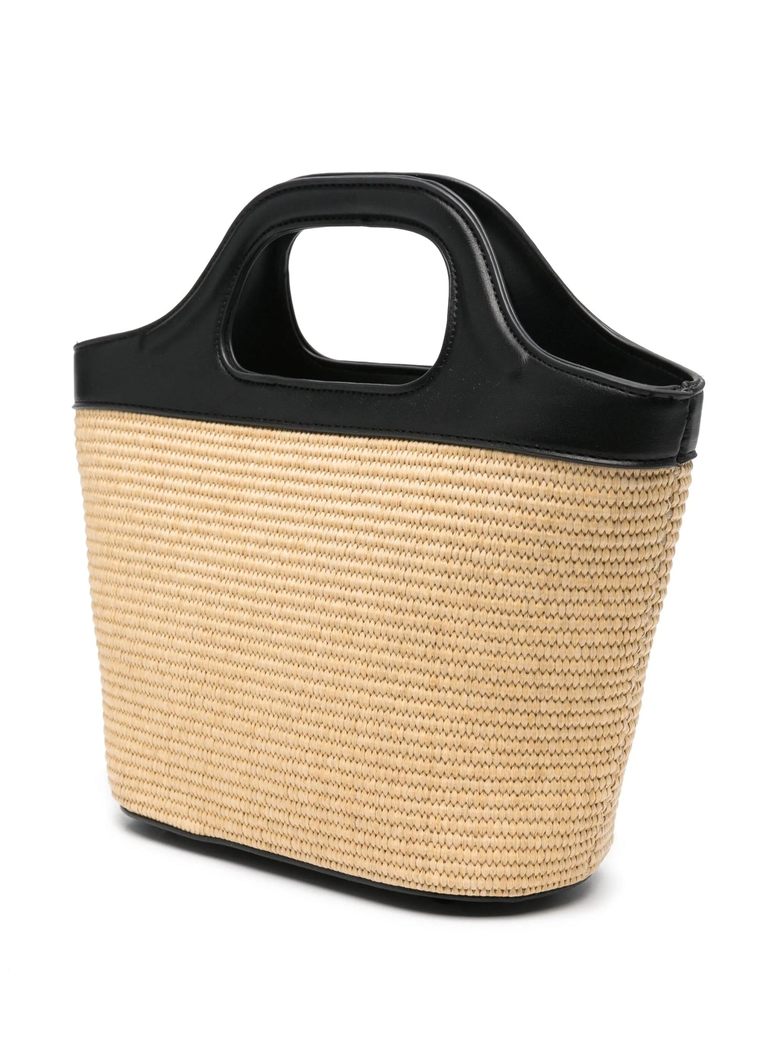 BORSA TOTE IN PAGLIA E NERA MSGM - Angel Luxury