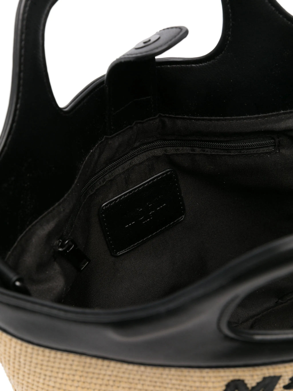 BORSA TOTE IN PAGLIA E NERA MSGM - Angel Luxury
