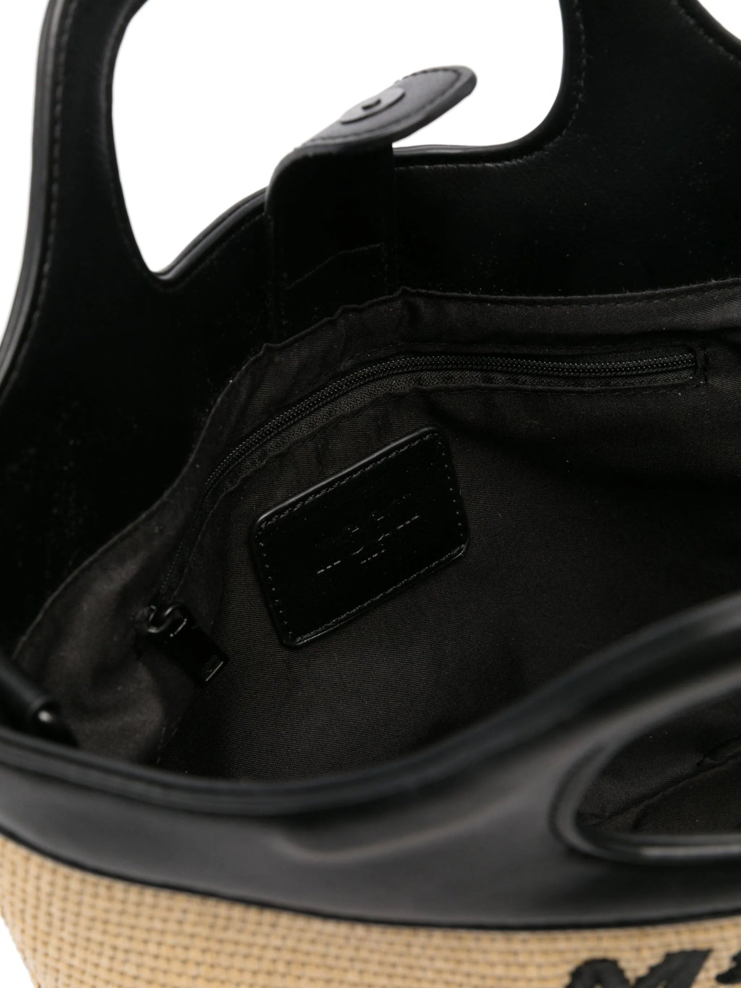 BORSA TOTE IN PAGLIA E NERA MSGM - Angel Luxury