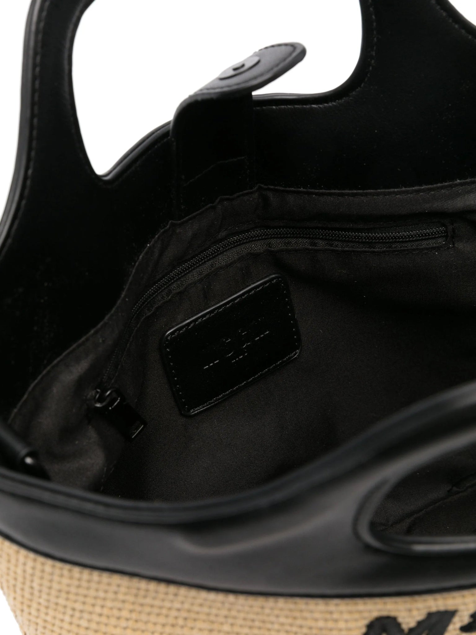BORSA TOTE IN PAGLIA E NERA MSGM - Angel Luxury