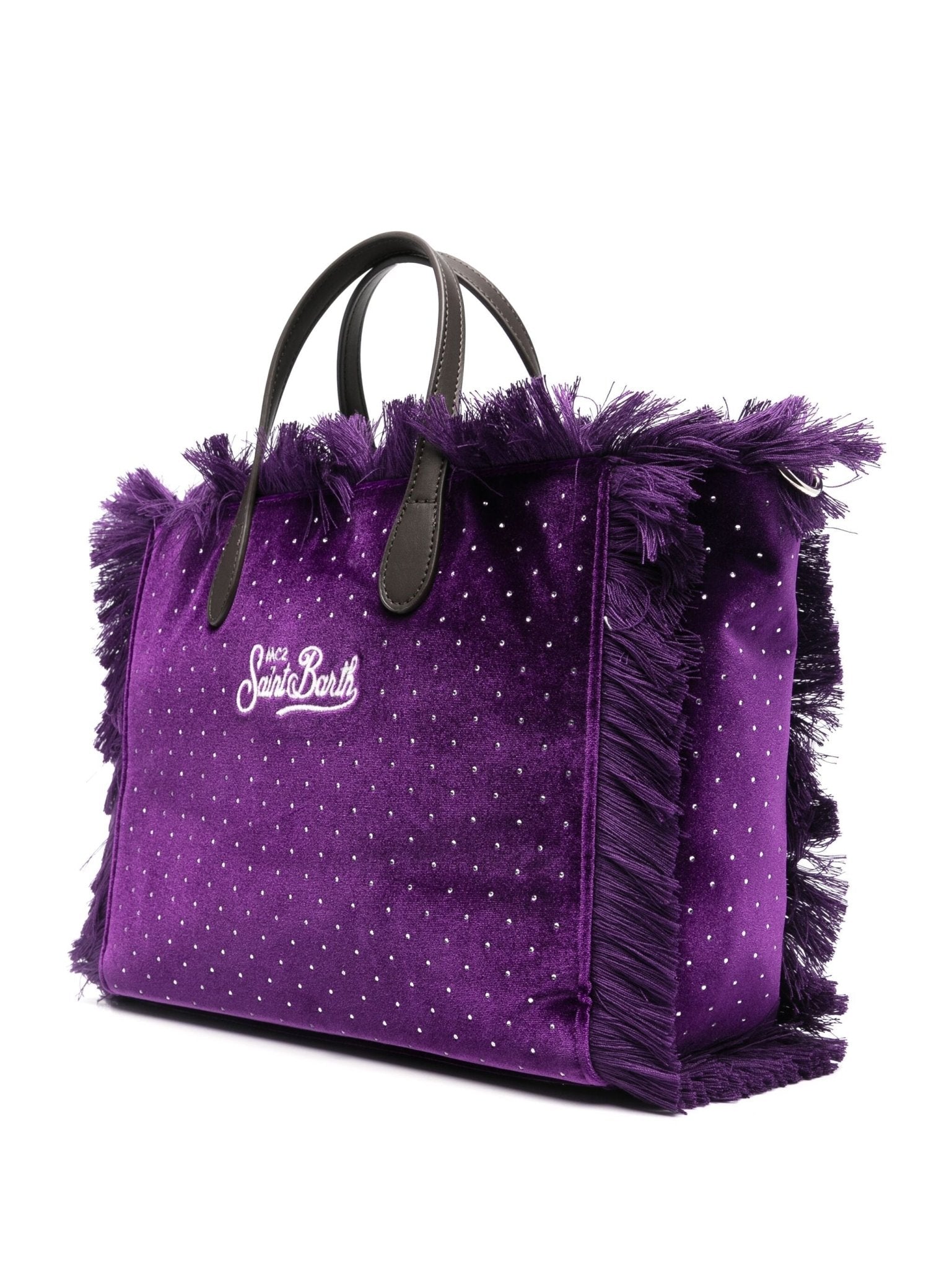 BORSA VIOLA CON STRASS MC2 SAINT BARTH - Angel Luxury