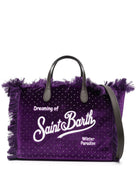 BORSA VIOLA CON STRASS MC2 SAINT BARTH - Angel Luxury