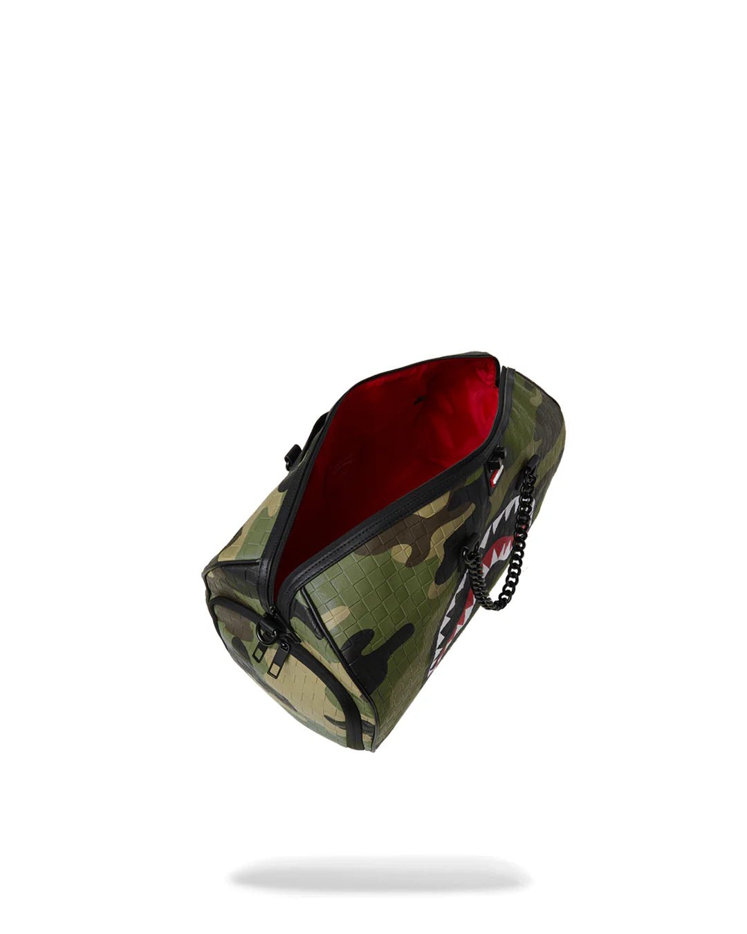 BORSONE WOODLAND CAMO CHECK CHAIN DUFFLE SPRAYGROUND - Angel Luxury