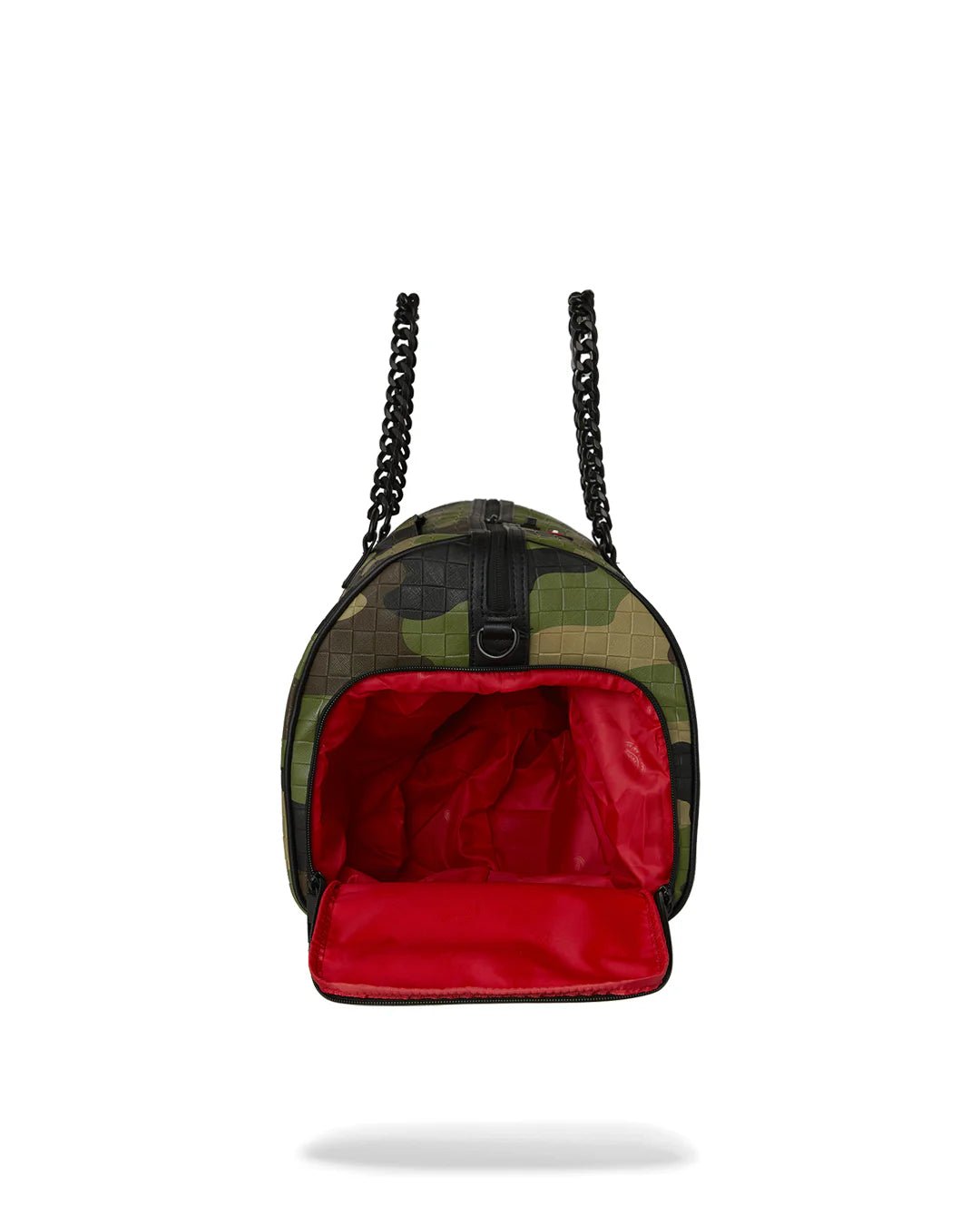 BORSONE WOODLAND CAMO CHECK CHAIN DUFFLE SPRAYGROUND - Angel Luxury