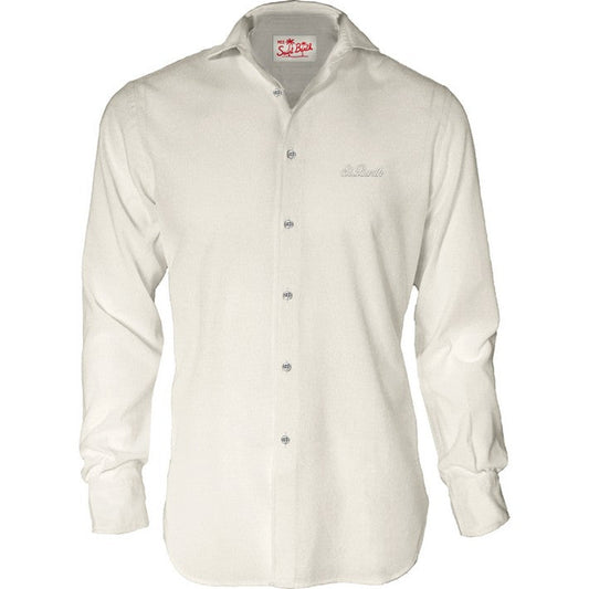 CAMCIA IN LINO CREMA MC2 SAINT BARTH - Angel Luxury