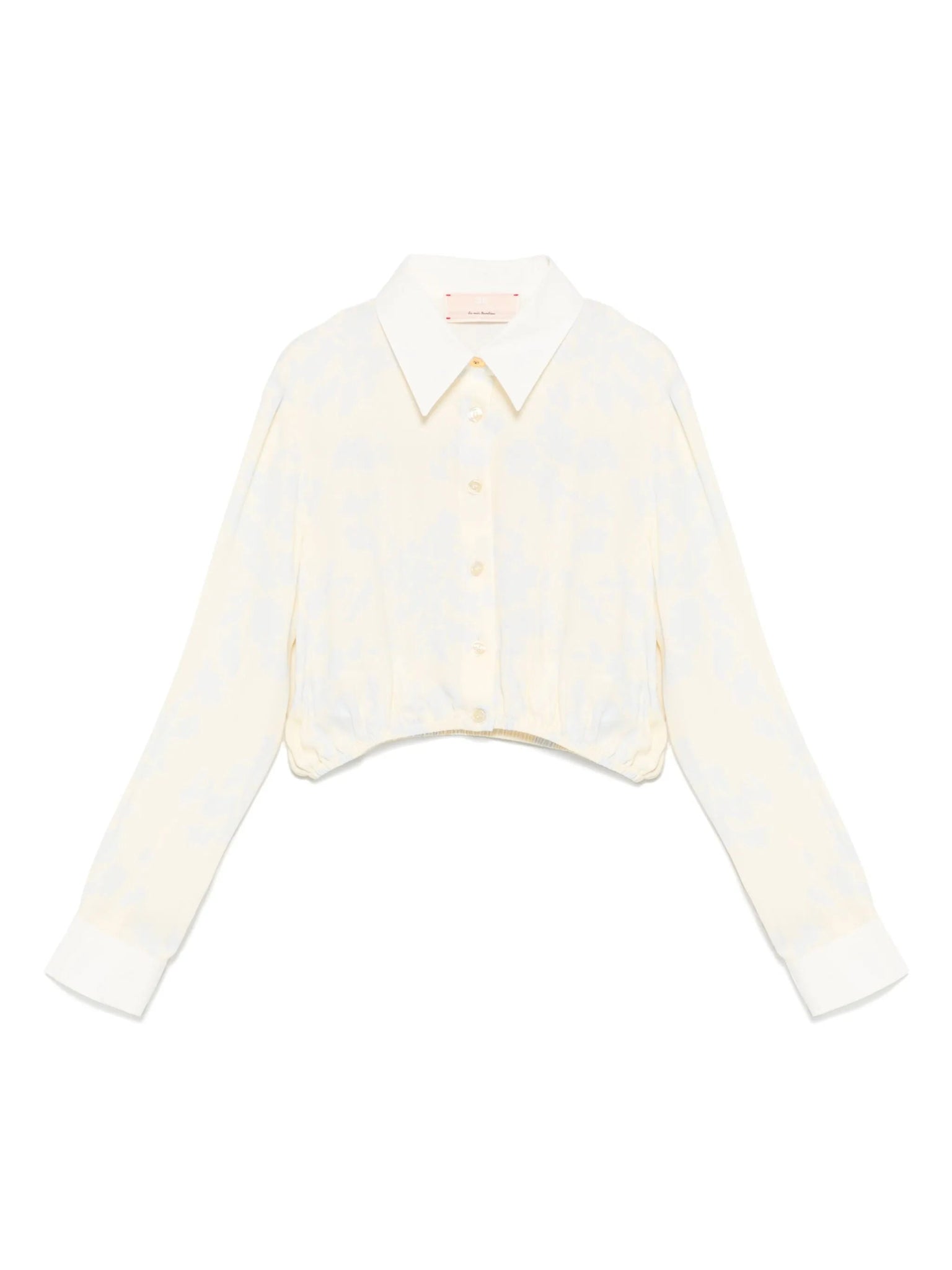 CAMICIA A FIORI GIALLO PASTELLO ELISABETTA FRANCHI - Angel Luxury