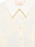 CAMICIA A FIORI GIALLO PASTELLO ELISABETTA FRANCHI - Angel Luxury