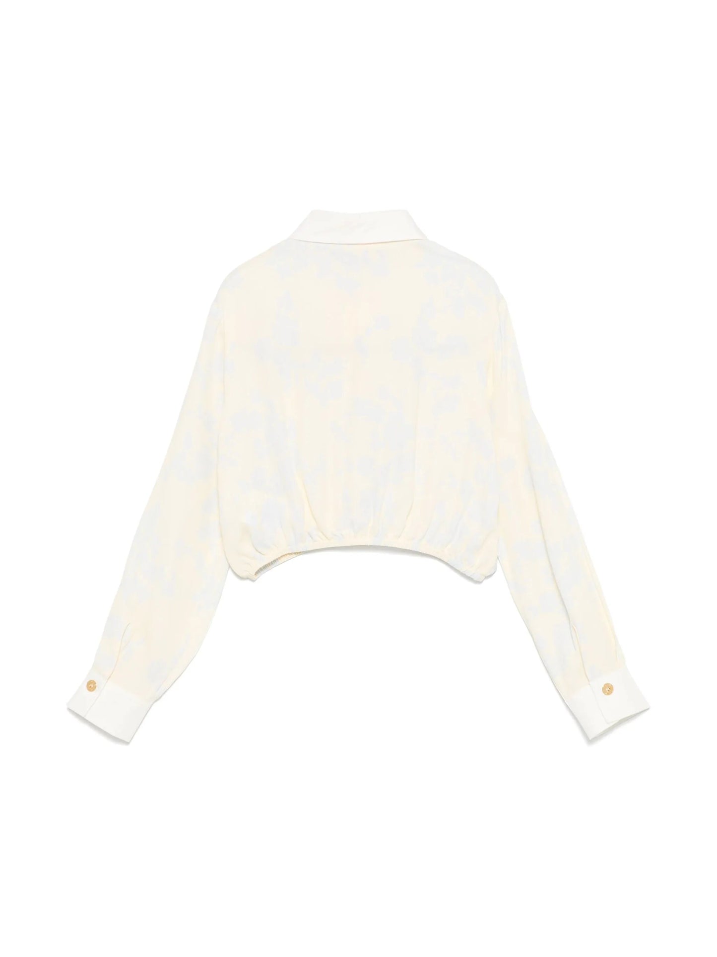 CAMICIA A FIORI GIALLO PASTELLO ELISABETTA FRANCHI - Angel Luxury