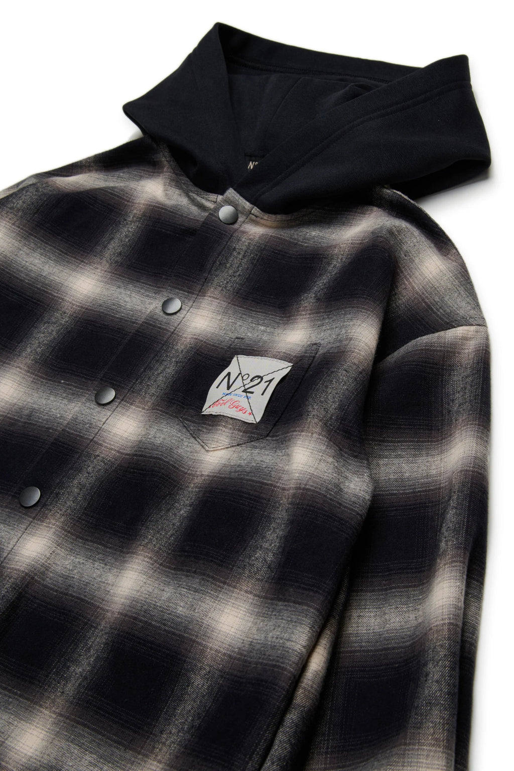 CAMICIA A QUADRI CON CAPPUCCIO N21 - Angel Luxury