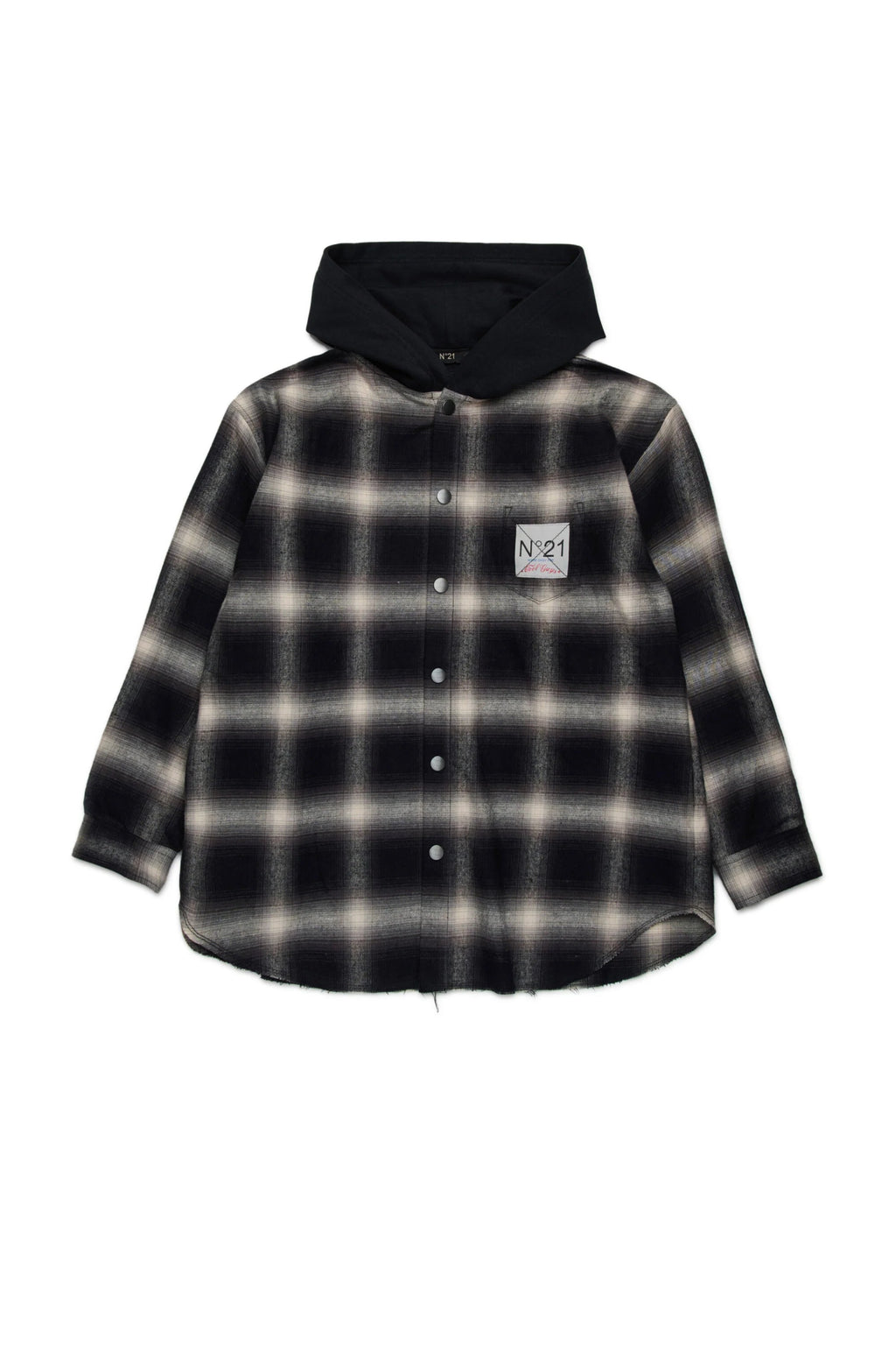 CAMICIA A QUADRI CON CAPPUCCIO N21 - Angel Luxury