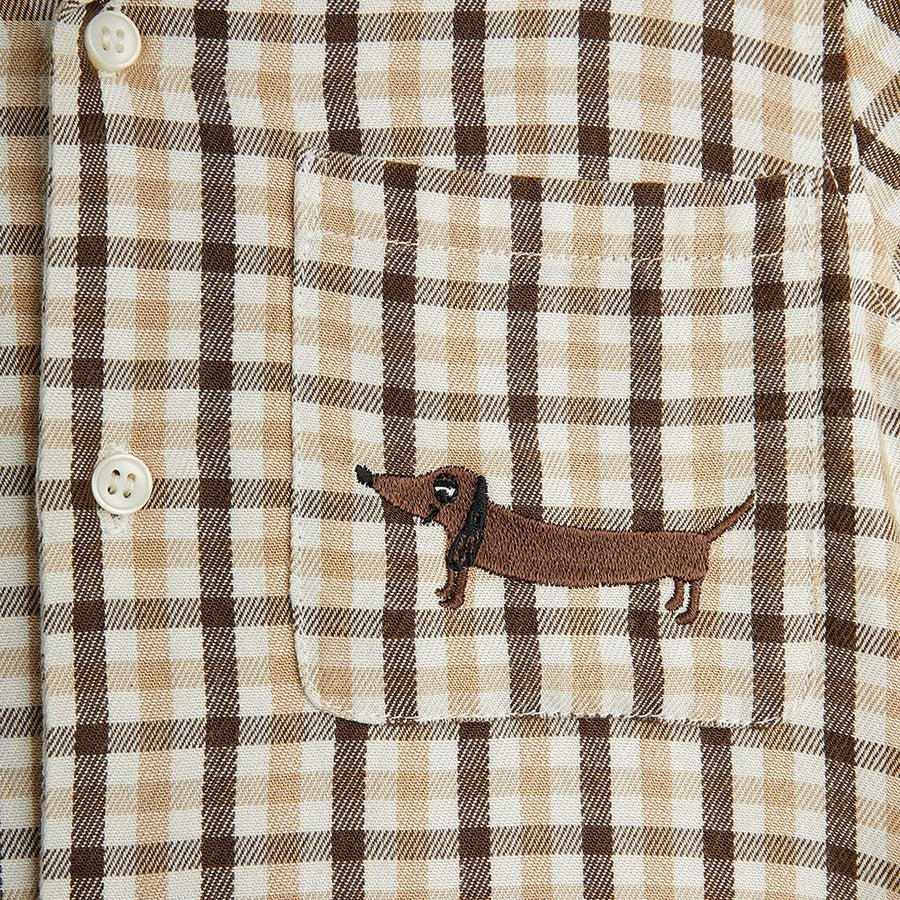 CAMICIA A QUADRI CON TASCHINO MINI RODINI - Angel Luxury