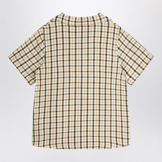 CAMICIA A QUADRI CON TASCHINO MINI RODINI - Angel Luxury