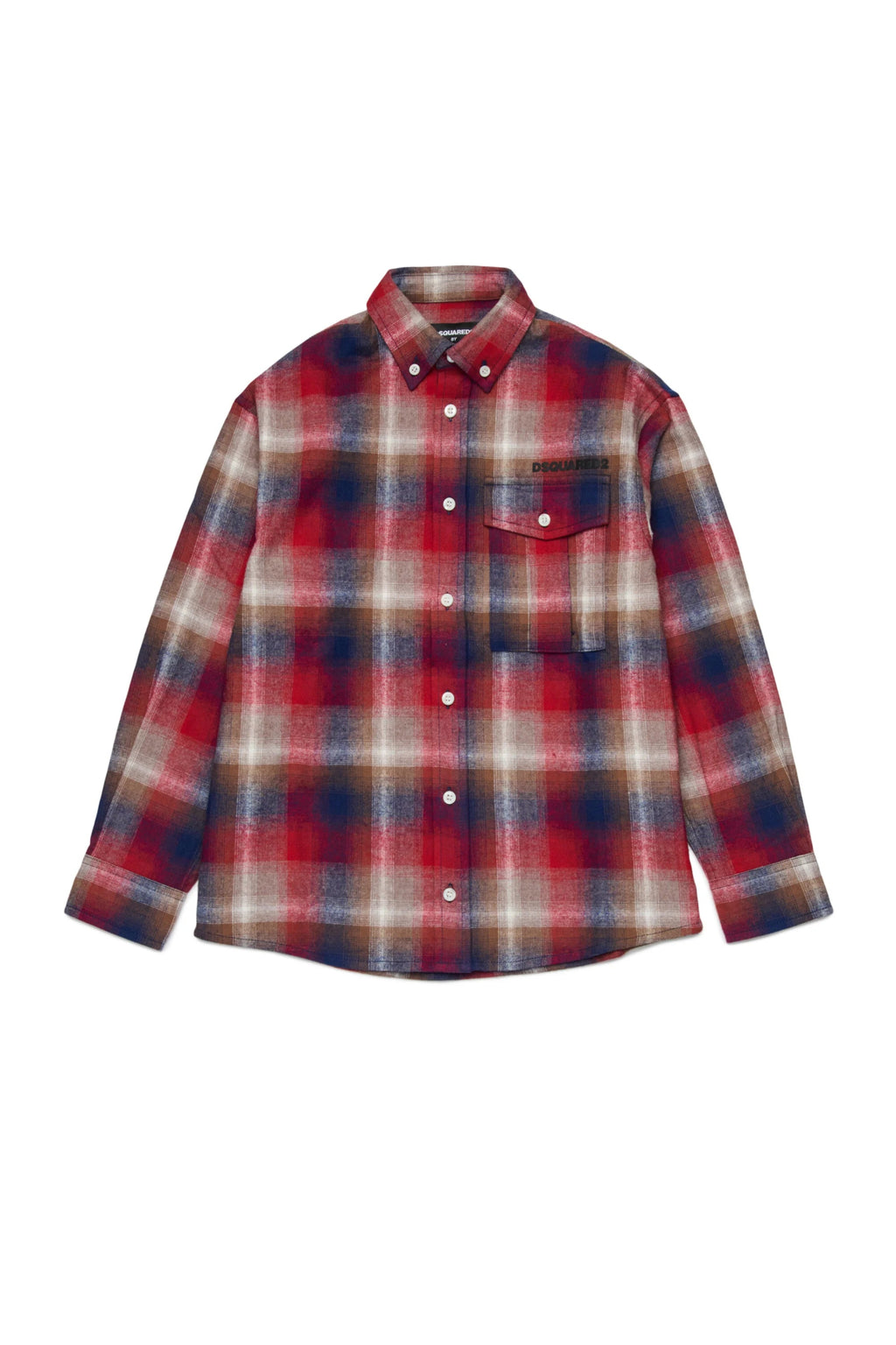 CAMICIA A QUADRI ROSSA DSQUARED2 - Angel Luxury