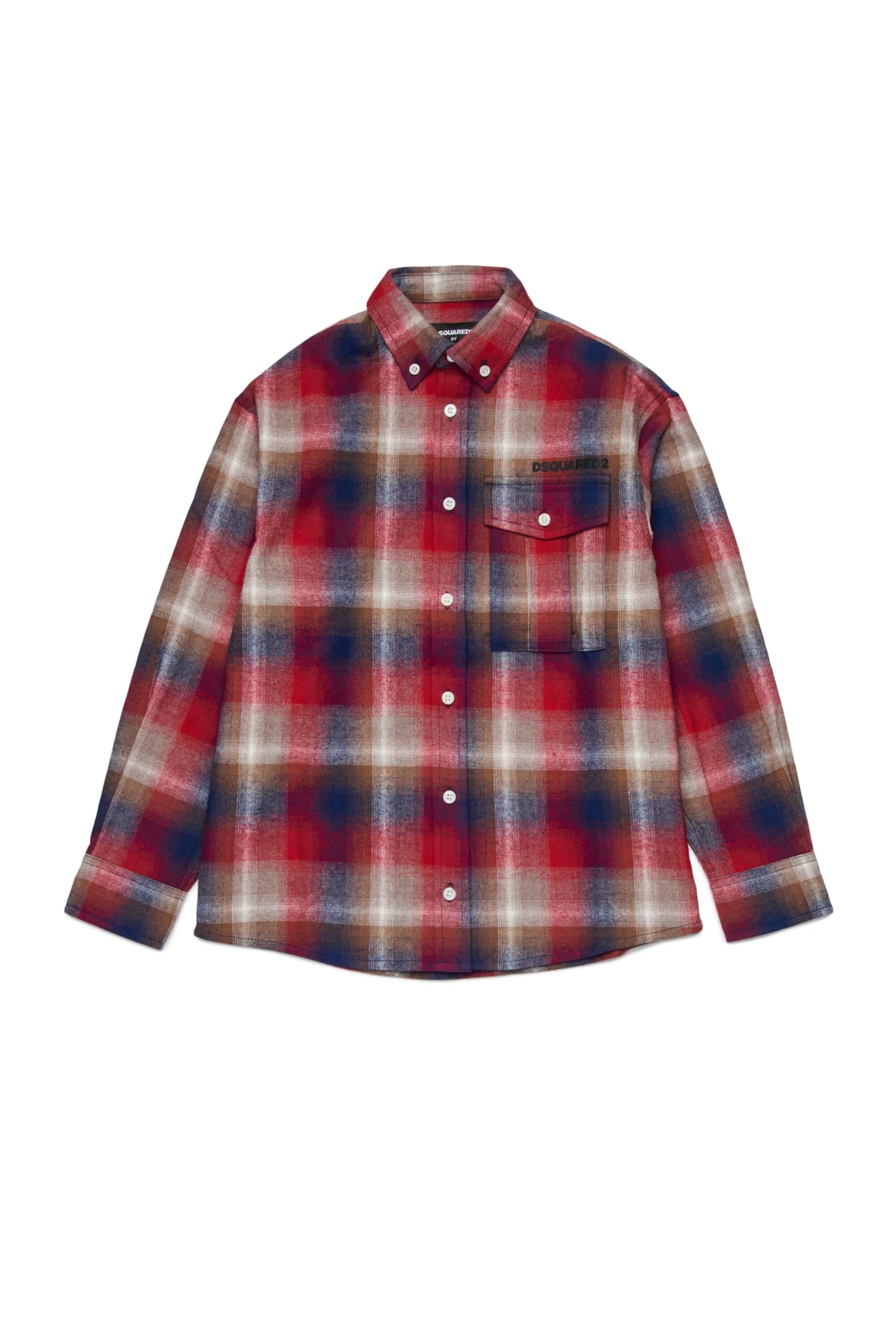 CAMICIA A QUADRI ROSSA DSQUARED2 - Angel Luxury
